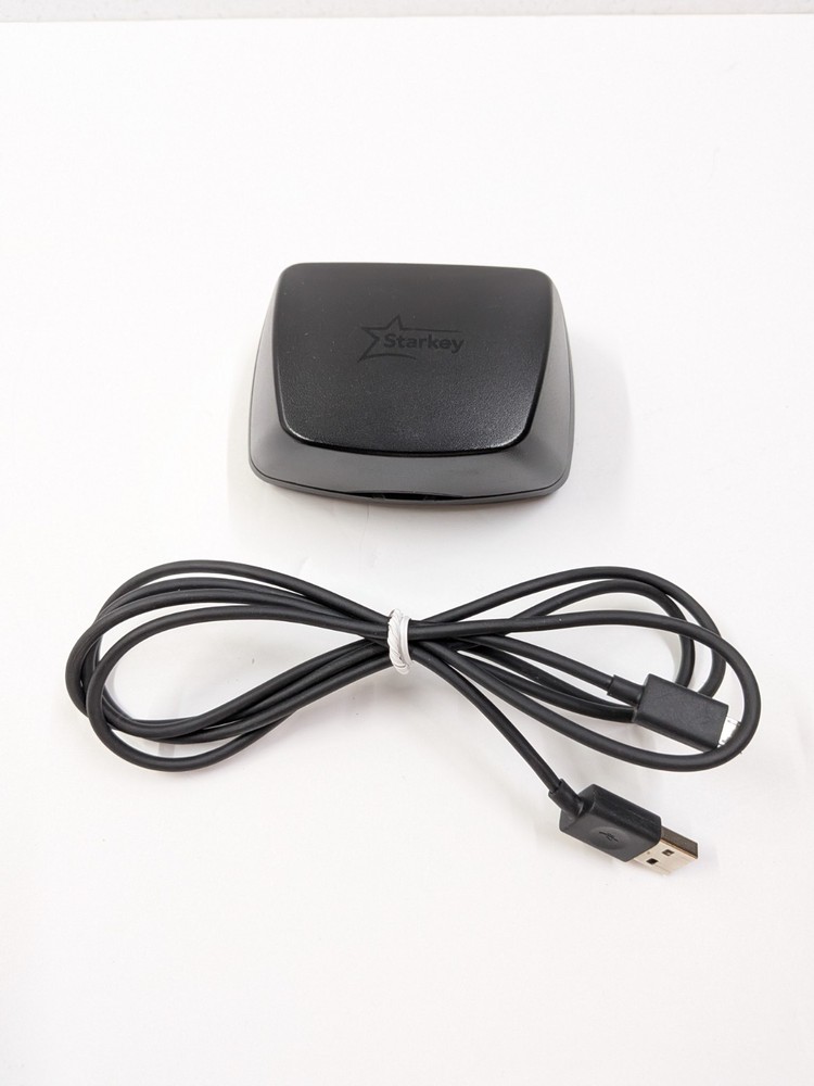 Starkey RIC Rechargeable Hearing Aids with Case Docking Station Both Ears