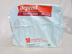 Vintage Depend Underpads Bed Size Adult 12 Pack 1990 Estate