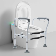 Toilet Safety Rails Toilet Handles for Elderly Handicap Toilet Frame Grab Bar