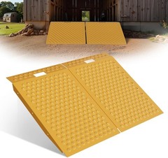 VNN 36″ x 48″ Shed Ramp 1500LB Capacity Anti-Slip Punch Plate Ramp for ATV (2PC)