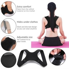 Adjustable Back Posture Support Brace Belt Shoulder Support for Men Women