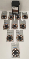 60 PowerOne Hearing Aid Cell Batteries 1.45V P312 Exp 2024 New Wireless Germany