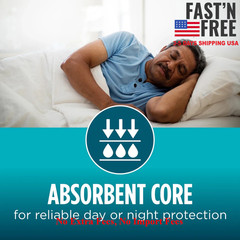 Assurance Unisex Incontinence Belted Shields Moderate Absorbency 30 Ct (4 Pack)