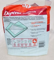 Vintage Depend Underpads Bed Size Adult 12 Pack 1990 Estate