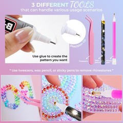 Ykhsiy Bedazzling Kit 40000Pcs 40 Colors Resin Jelly Rhinestones Multicolor 3Mm