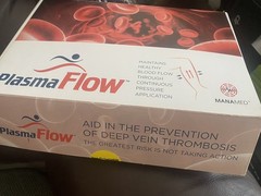 Plasma Flow Portable Limb Compression Device Cordless W/Charging and Manual