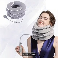 1pc -Grade Inflatable Neck Stretcher with 4-Level Adjustment & Cervical Brace