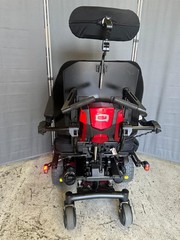 PRIDE QUANTUM Q6 HD WHEELCHAIR POWER TILT,RECLINE, LEG, 24″ 450 Lbs OFFROAD TIRE