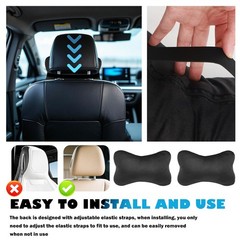 2PCS Car Headrest Pillow Soft & Comfortable,Breathable Car Neck Pillow for Ne…