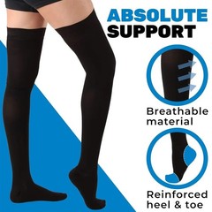 1 Pair Thigh High Compression Socks Over Knee Support Stockings Women Men