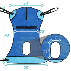 Lifting Aid Straps for Transfer Commode Chair for Hydrolic Medical (400lb)
