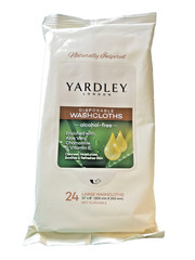 240 YARDLEY LONDON Disposable Washcloths Moisturiizing 10 Packs 24 Cloths Ec Pk