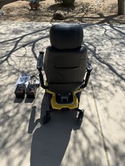 Pride Jazzy Air 2 Elevating Power Wheelchair, 4-Wheel Joystick, Headrest