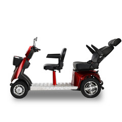 1000W 4-Wheel Heavy Duty Adjustable 3-Seat Electric Power Mobility Scooters