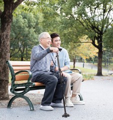 Retractable LED Walking Stick With Alarm Non-Slip Adjustable Safety Walking Cane