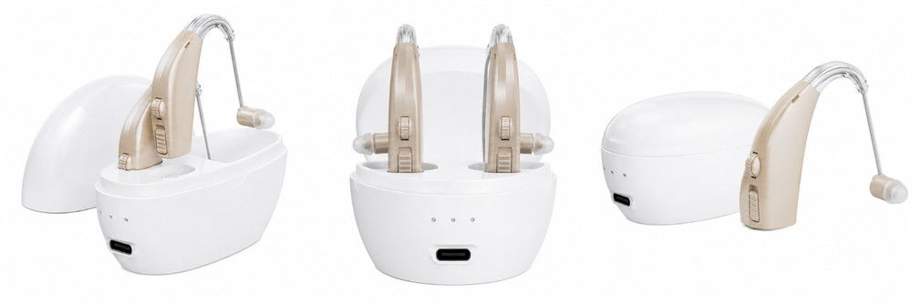 Hearing Aids Hearing Amplifiers for Seniors Rechargeable with Noise Cancelling.