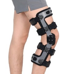 Double hinged ACL postoperative rehabilitation knee brace for Men & Women