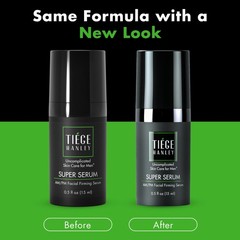 Tiege Hanley Men’s Anti-Aging Super Serum w/ Peptides, Retinyl Palmitate – 0.5oz