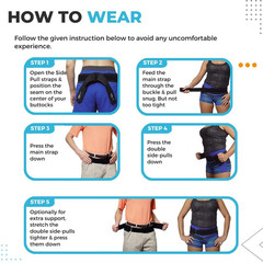 Backwonder SI Belt – Enhanced Comfort Sacroiliac Medium (Pack of 1), Black