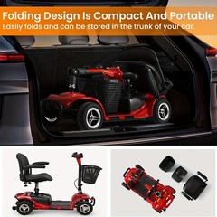 Pro 4 Wheels Mobility Scooter 200W Power Electric Wheelchairs Heavy Duty Seniors