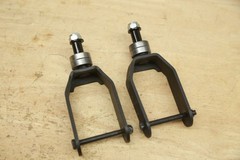 PAIR Caster Forks for Quickie Pulse 6 / 5 Q500M Q300M Zippie ZM-310 Power Chairs