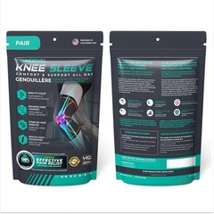 Modvel Compression Knee Brace 2-Pack Support Sleeve for Pain Relief Running