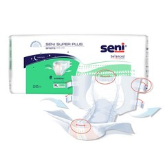 Seni Incontinence Brief Breathable / Overnight S-XL25-BP1 Severe 25 Ct