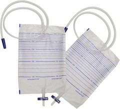 Irtme 20 Pack Urinary Drainage Bag, Urinary Bags with Anti-Reflux Valve, 2000mL
