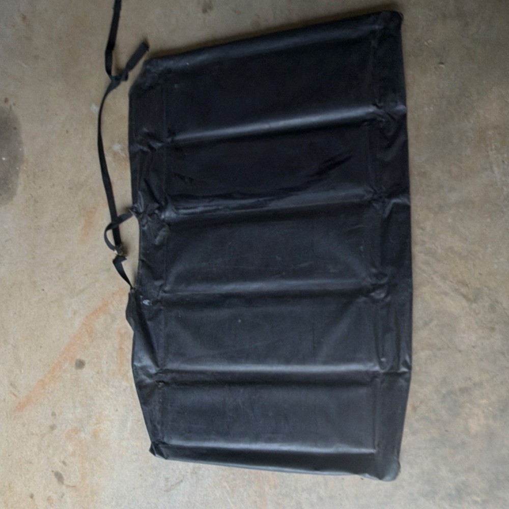 Black 28” x 45 soft shell folding bucket cover