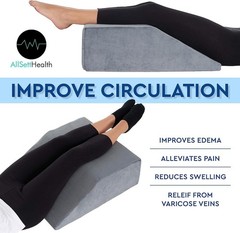Memory Foam Leg Rest Pillow for Blood Circulation, Foot/Ankle Swelling & Injury