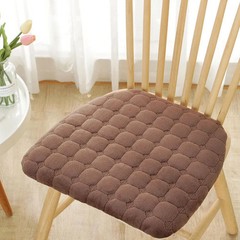 Corduroy Horseshoe Shape Thick Chair Cushion Nordic Solid Removable Washable Sea