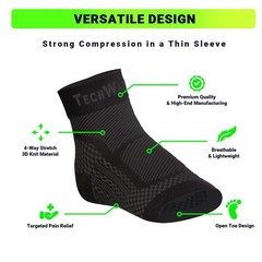 Ankle Brace Compression Sleeve Relieves Achilles Tendonitis, Joint Pain. Pla…