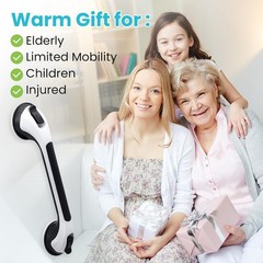 Shower Grab Bar 2 Pack Suction GrabBars forBathtubs andShowers, Heavy DutyShower