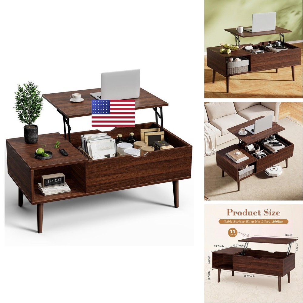 Sweetcrispy Coffee Table Lift Top Coffee Tables For Living Roomsmall Rising