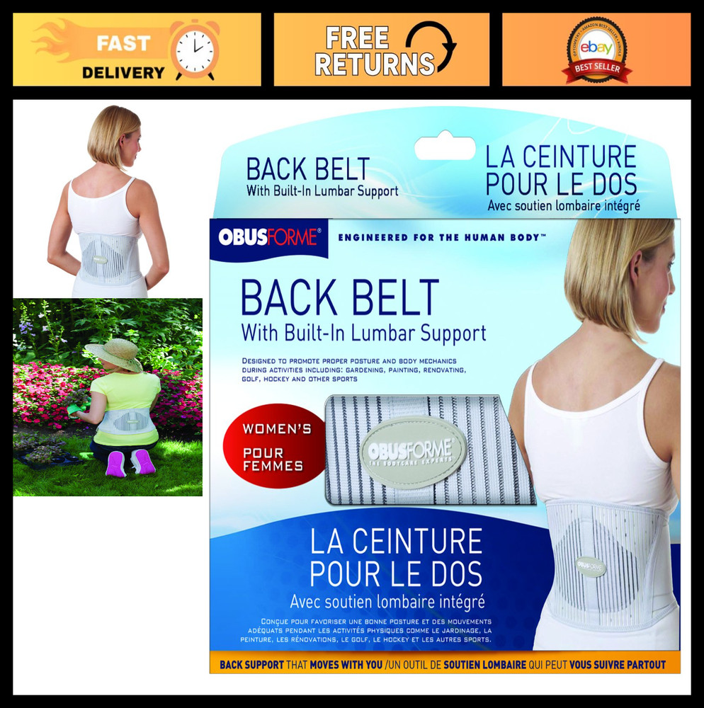 Lumbar Support Back Brace Belt | Elastic Abdominal Support | Breathable Compress