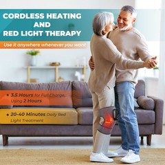 Electric Knee Massager Shoulder Brace with Red Light Therapy 5 Heating Levels US