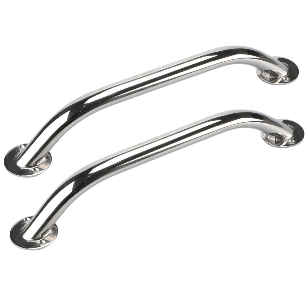 Pair Stainless Steel 12″ Handrail Polished Truck RV Yacht Multipurpose Handles