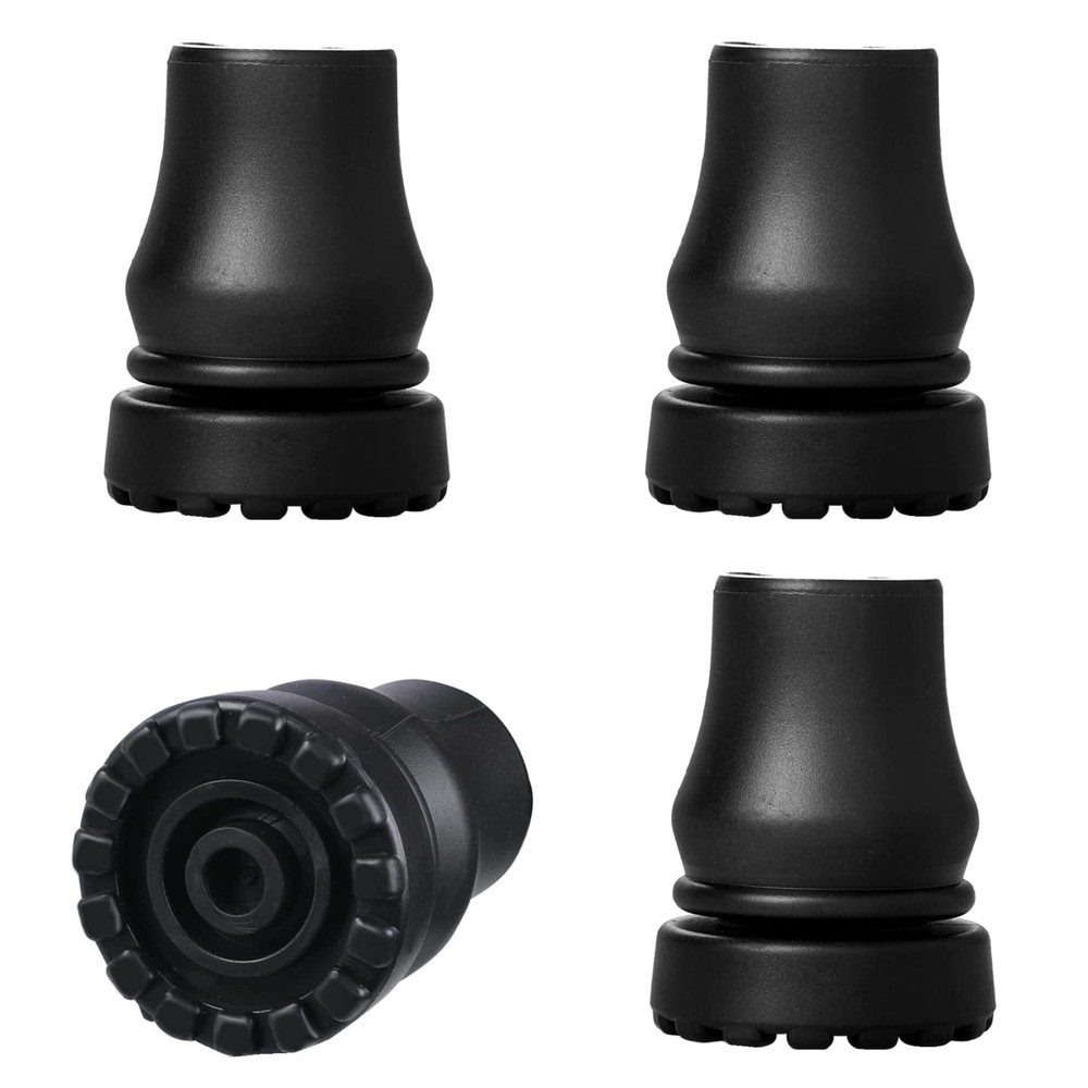 4Pcs Cane Tips 3/4 Inch Heavy Duty Rubber Cane Tips, Anti Slip TPR Replacement R