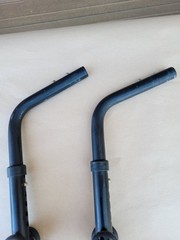 Quickie Wheelchair ANTI TIP TIPPERS WHEELS Wheelie Bars Parts Used Qxi 2 Nitrum