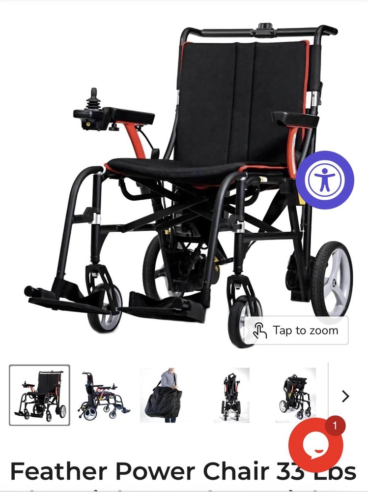 Feather Mobility Chair. Bought New And Used Less Than 10 Times.