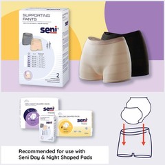 Seni Reusable Knit Pant Boxer Style 3X-Large S-3X02-US1 2-Pack