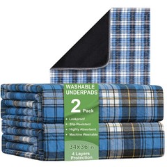 Bed Pads Washable Waterproof, Incontinence Bed Pads for Women and Men, Reusab