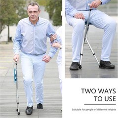 Compact 440 lbs Cane with Comfortable Seat & Adjustable Height – Portable Design