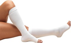 Knee High 18 mmHg Compression Surgical Stockings for Post-Surgery Recovery – L