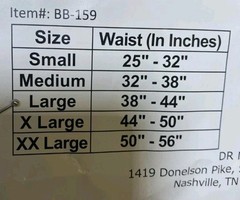 Dr Medical Universal Size DRMS LSO Back Brace w/ Front Panel NEW S-2XL