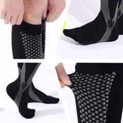 6 Pairs 3XL/4XL Compression Socks Fast-drying Knee High Support Running & Sports