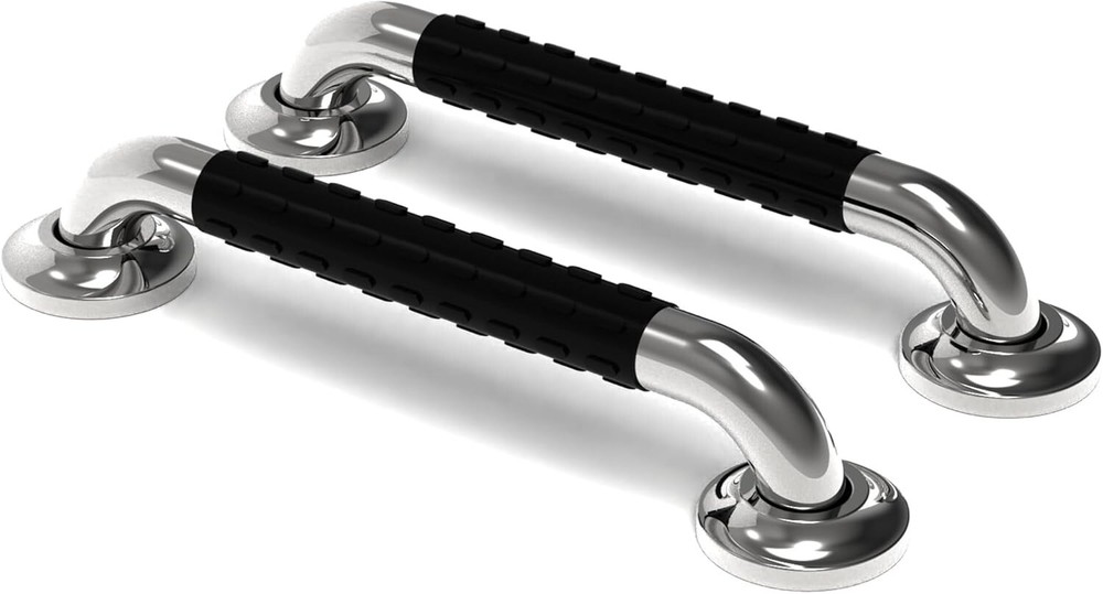16 inches Bath Safety Grab Bar with Soft Anti-Slip Grips, ADA 500lbs Loading Cap