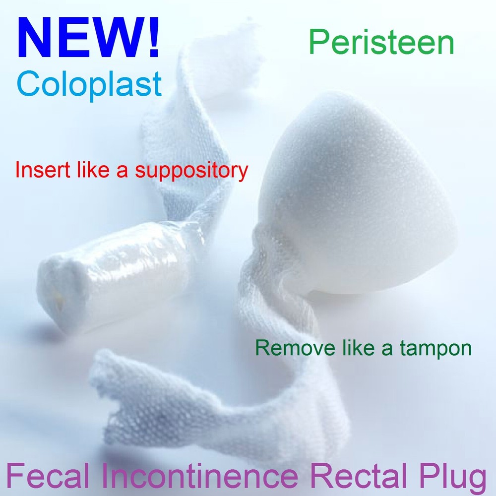 Holiday Discrete No-Leak Incontinence Supplies Peristeen Foam Bowel Rectal Plug