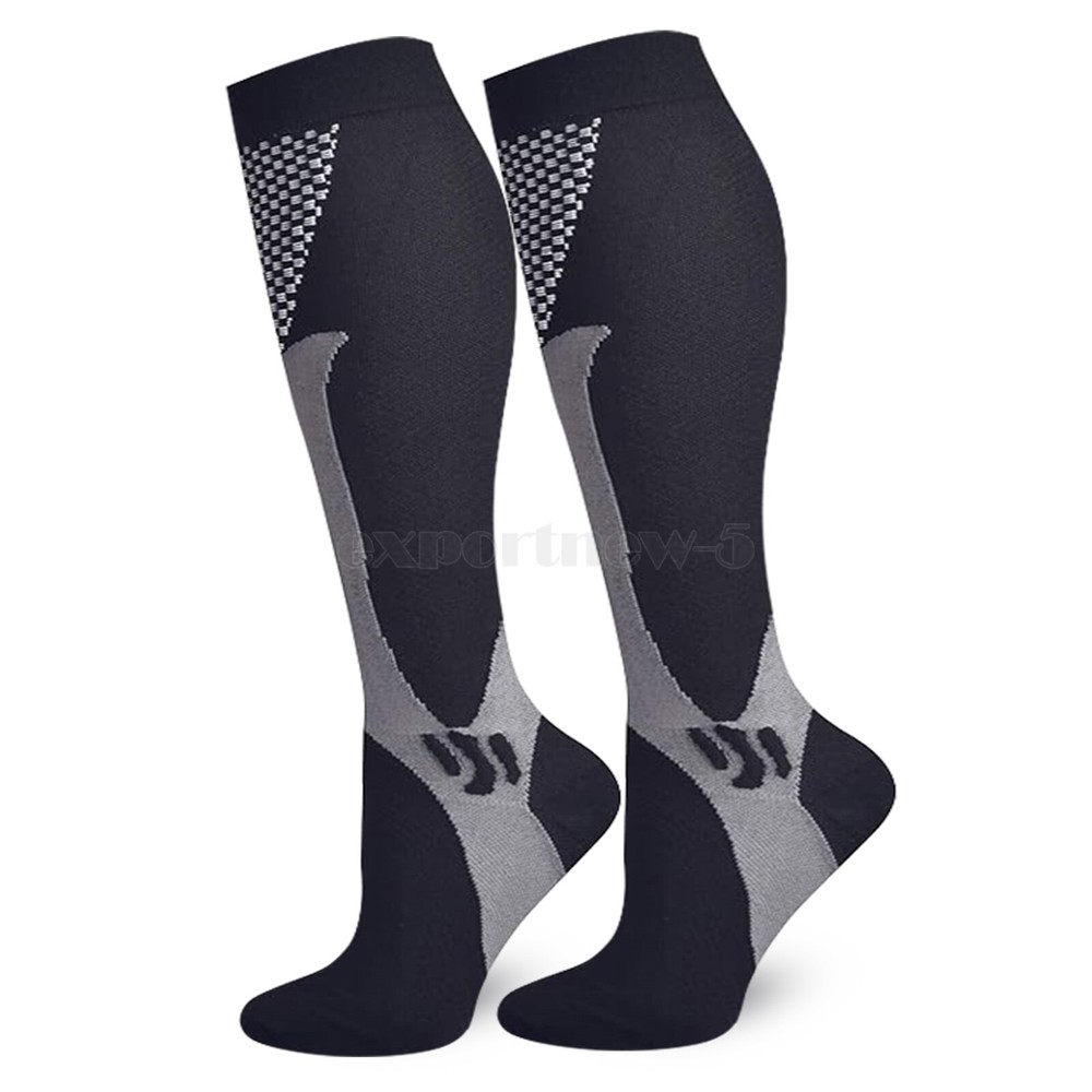 Compression Socks 30-40 mmhg Knee High Running Sport Long Stockings Ankle