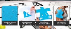 PreCut Kinesiology Tape for Shoulder (20 Pcs) – Waterproof Breathable Athletic